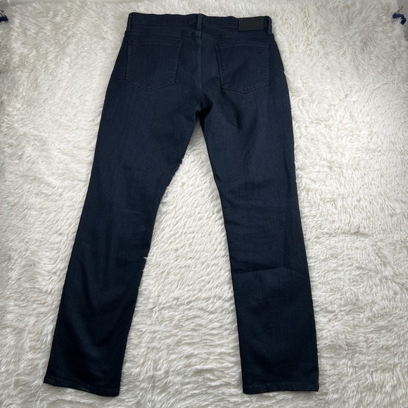 Paige Jeans Mens 34 (Fits 32x30) Federal Straight Dark Blue Wash Stretch Denim - Picture 10 of 11